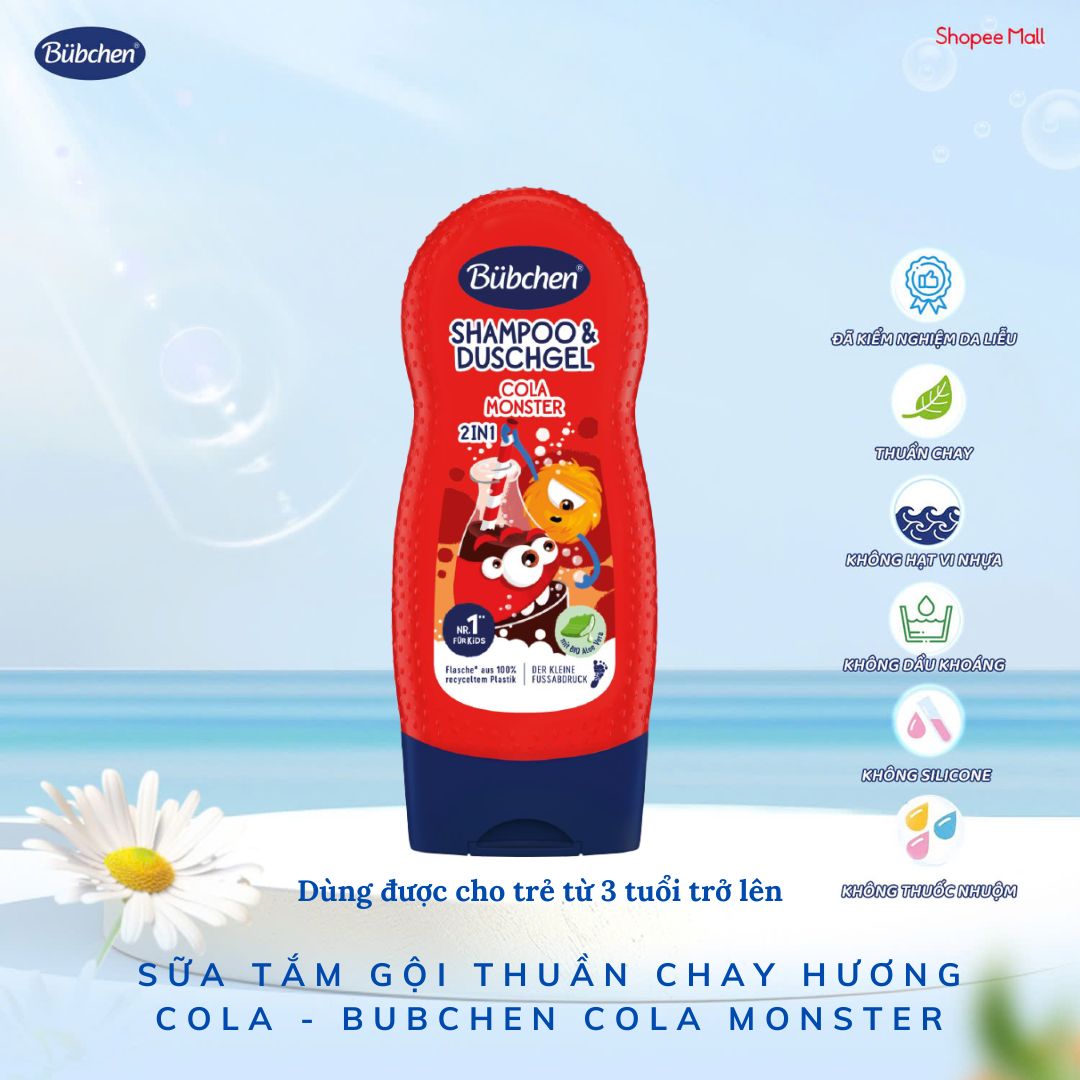 Sữa tắm gội thuần chay hương Cola - Cola Monster