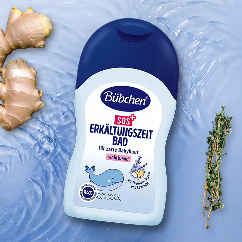 Dầu tắm cảm thuần chay chống lạnh Bubchen SOS Erkältungszeitbad