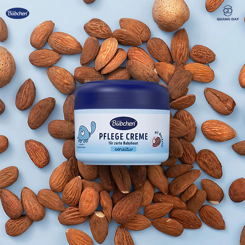 Kem dưỡng da mặt và cơ thể chuyên sâu chiết xuất dầu hạnh nhân Bubchen Pflege Creme 75ml