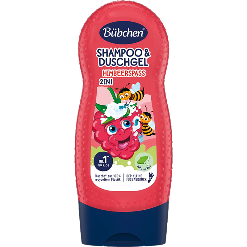 Sữa tắm gội thuần chay hương mâm xôi Bubchen Himbeerspaß 230ml