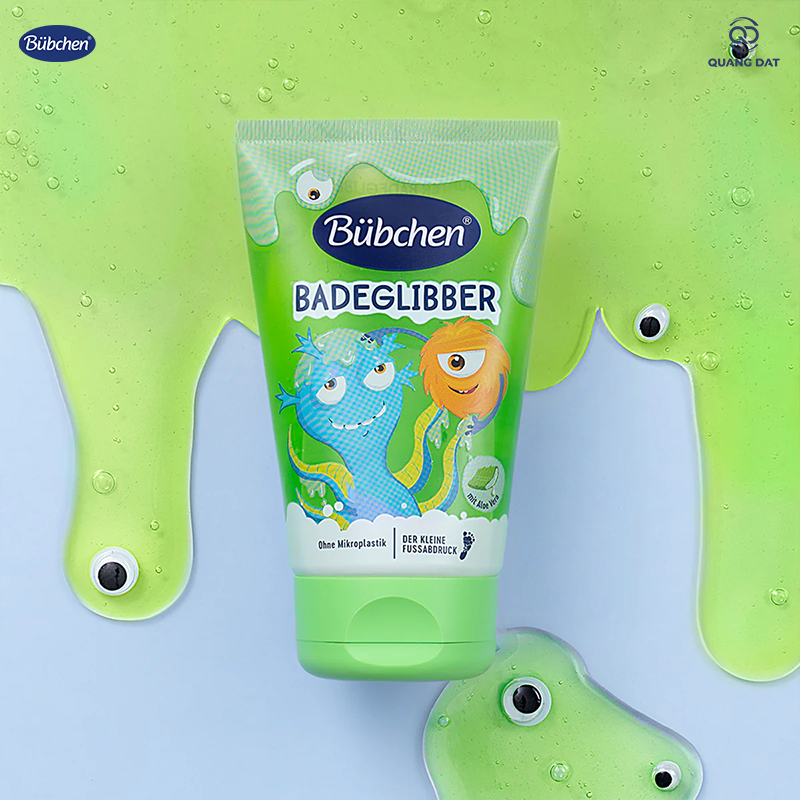 Sữa tắm thuần chay hương táo xanh Bubchen Badeglibber grün 130ml