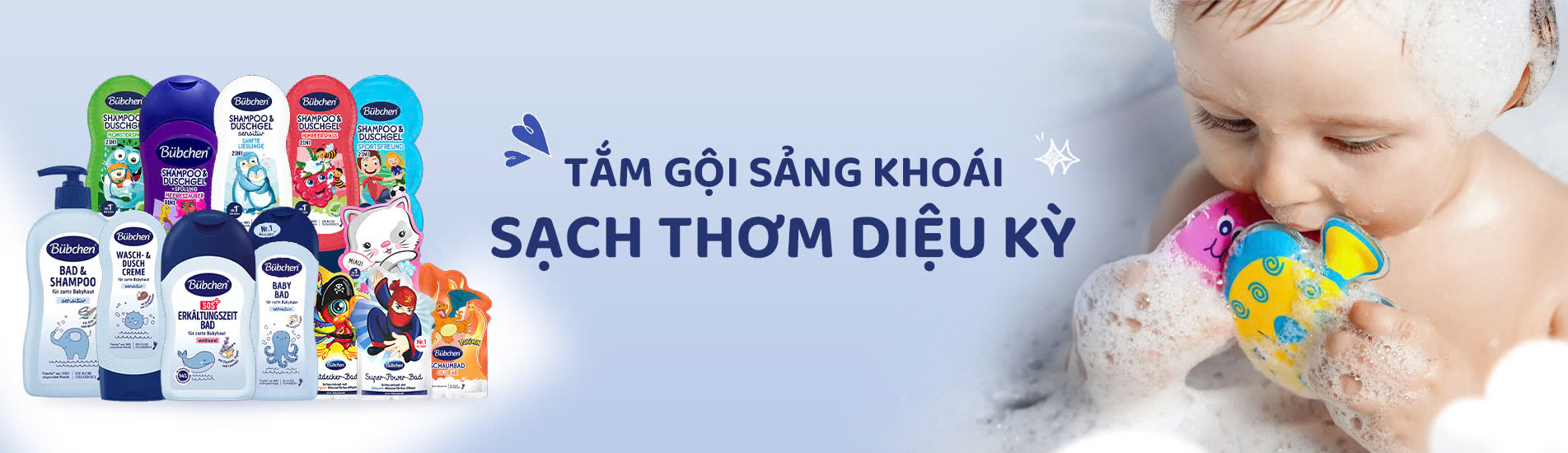 Tắm gội sảng khoái