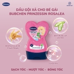 Bubchen Prinzessin Rosalea: Dầu gội xả châu Âu cho mái tóc bé gái mềm mượt, thơm ngọt