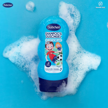 Sữa tắm gội thuần chay chiết xuất Lô hội mát lạnh Bubchen Sportsfreund 230ml
