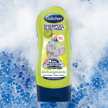 Sữa tắm gội thuần chay hương hoa cỏ Bübchen Dschungelbande 230ml