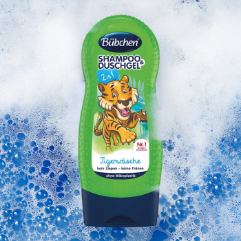 Sữa tắm gội thuần chay hương táo xanh Bubchen Tigerwasche